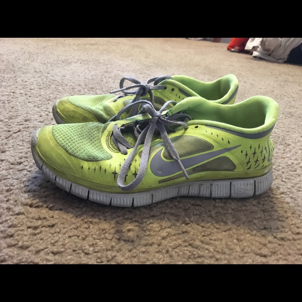 Neon Nike Free Run 3